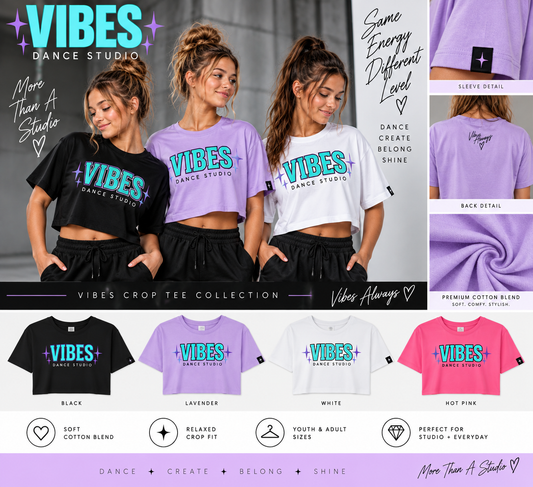 VIBES Cropped Tee